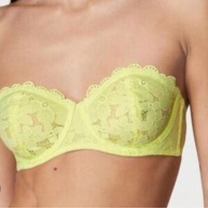 Set of three Bras: 2 Victoria secret, Daisy Fuentes -strapless, racerback & lace